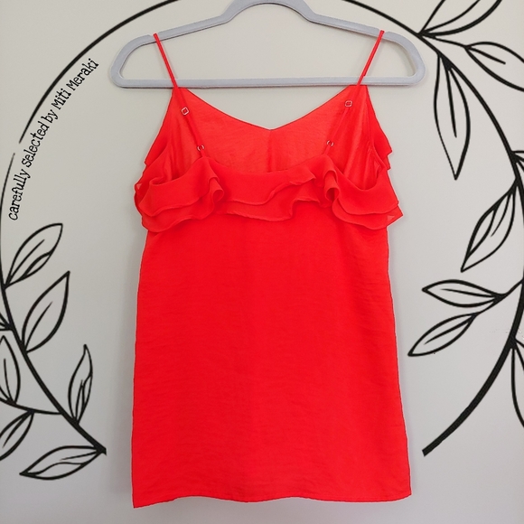 Mossimo Red Ruffle Shirt Size XS - Picture 2 of 11